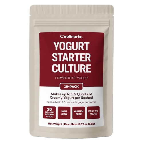 Yogurt starter culture pack - culture, 10